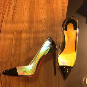 *sold* Loubies Debout Disco Hologram 100 size 37.5